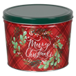 2 Gallon Tin - Christmas Plaid