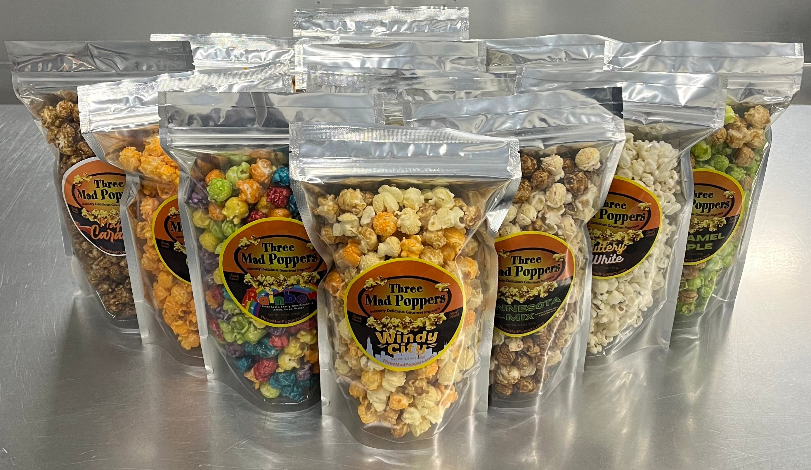 Three Mad Poppers Gourmet Popcorn